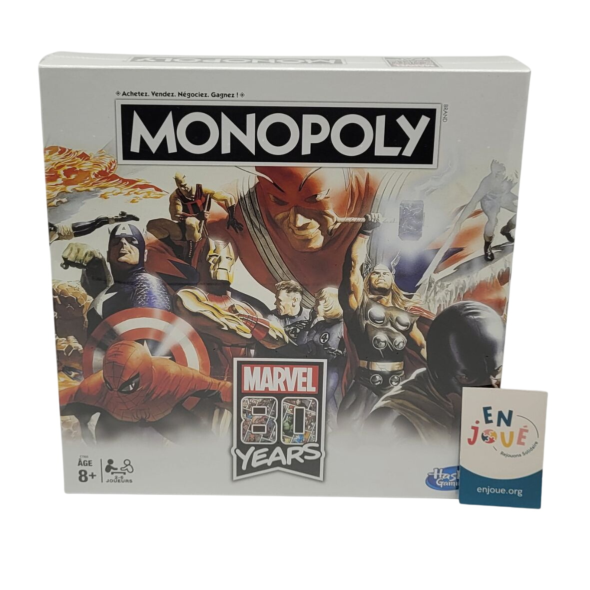 Jeu de société - Monopoly Marvel 80 Years - Hasbro - A partir de 8 ans. Comme neuf -  reconditionné disponible sur Label Emmaüs